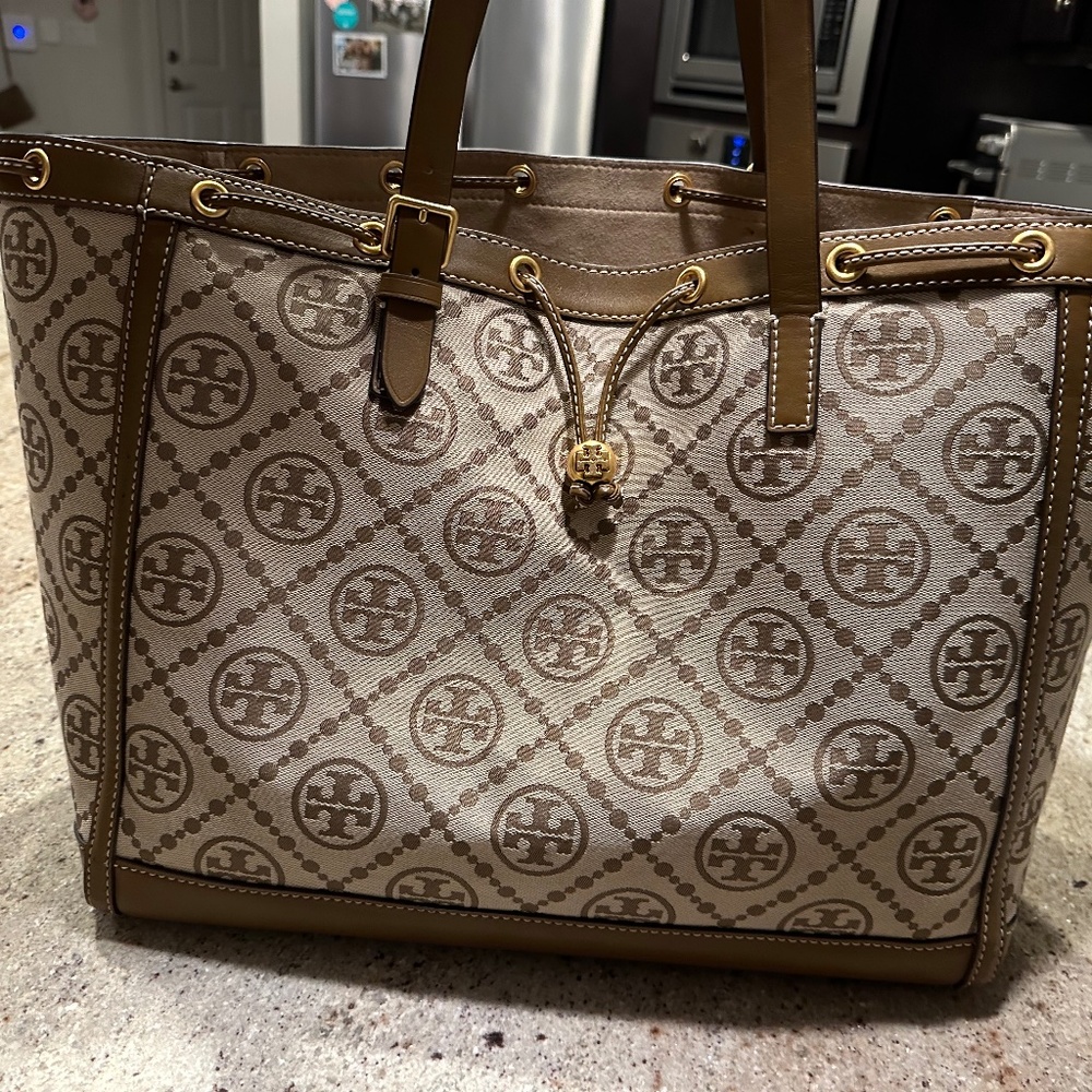 Tory Burch T Monogram Jacquard Tote